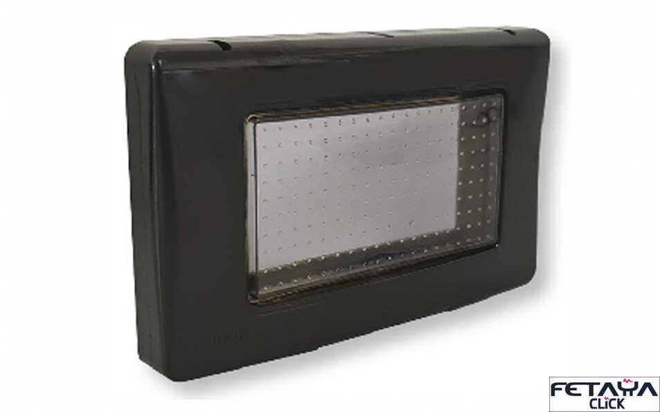מסגרת שחור מט מוגנת מים 4 מקום Fetaya Click IP55