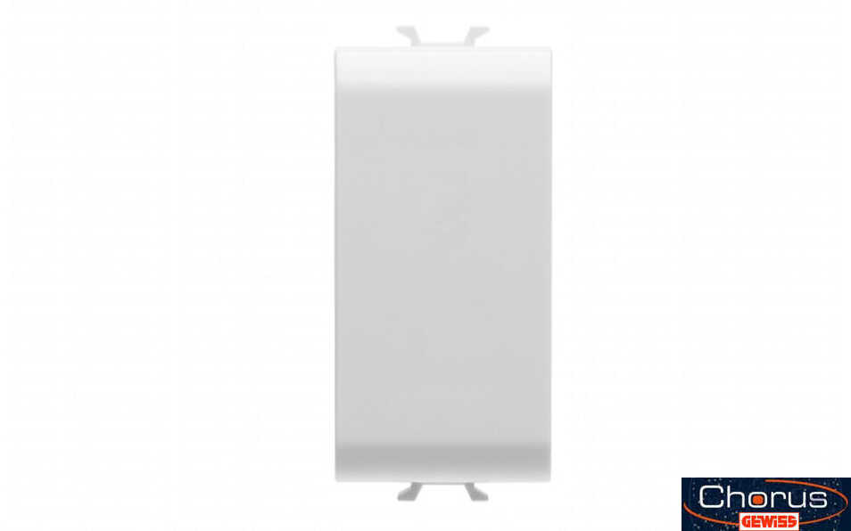 כיסוי דמי צר 1 מודול לבן Gewiss Chorus GW10195
