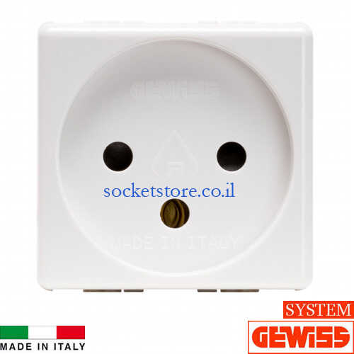 שקע חשמל ישראלי Gewiss system GW20220