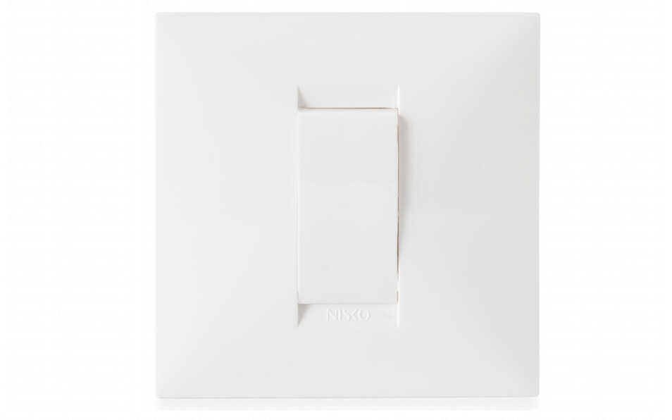 מפסק יחיד 1 מודול לבן מרובע NISKO Switch BE 60mm
