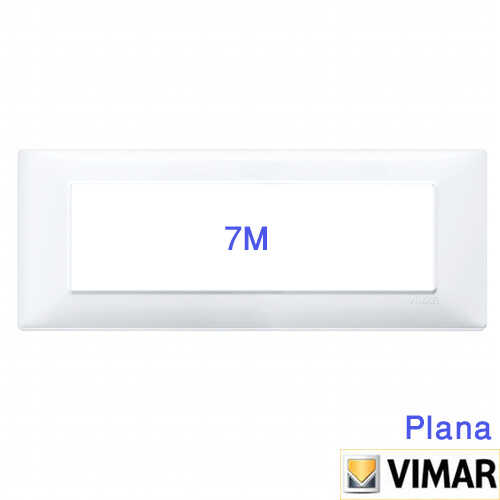 מסגרת מלבנית לבנה 7 מודול VIMAR Plana 14657.01